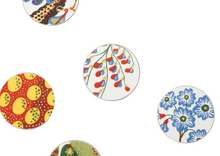 Load image into Gallery viewer, Svenskt Tenn Coasters, Vegetable Tree, Set of 6, Sweden