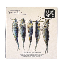 Load image into Gallery viewer, Ar de Arte roasted sardines in olive oil, Galicia, Spain.