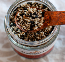 Load image into Gallery viewer, Open jar of Barnacle Foods furikake seasoning.