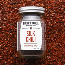 Load image into Gallery viewer, Burlap & Barrel Small Clear Glass Jar of Silk Chili Spice