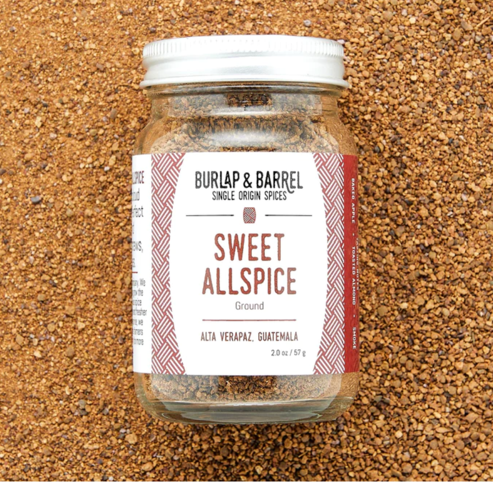 Jar of Burlap & Barrel Sweet Allspice Ground from Guatemala