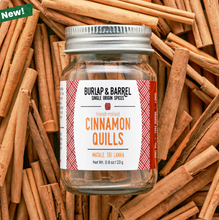 Load image into Gallery viewer, Burlap & Barrel Cinnamon Quills Jar
