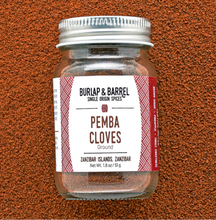 Load image into Gallery viewer, Jar of Burlap &amp; Barrel Pemba Ground Cloves from Zanzibar
