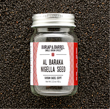 Load image into Gallery viewer, Jar of Burlap &amp; Barrel Al Baraka Nigella Seed from Egypt
