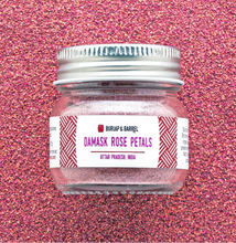 Load image into Gallery viewer, Jar of Burlap & Barrel Damask Rose Petals, Ground