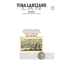 Load image into Gallery viewer, LAN Vina Lanciano Reserva Rioja, Red Wine Spain Label
