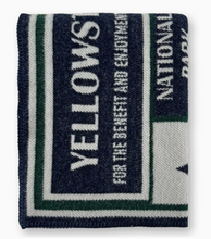 Load image into Gallery viewer, Faribault Woolen Mill Yellowstone National Park Map Throw