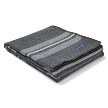 Load image into Gallery viewer, Faribault Woolen Mill Charcoal Heather Gray Natural Throw