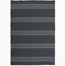 Load image into Gallery viewer, Faribault Woolen Mill Charcoal Heather Gray Natural Throw