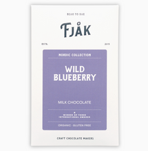 Load image into Gallery viewer, Fjak Wild Blueberry Milk Chocolate 50% Bar, Norway