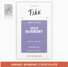 Load image into Gallery viewer, Fjak Wild Blueberry Milk Chocolate 50% Bar, Norway