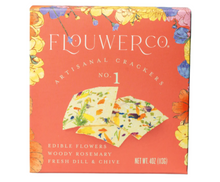 Load image into Gallery viewer, Flouwer Company Artisanal Crackers with Edible Flowers