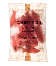 Load image into Gallery viewer, Bag of Kolsvart Raspberry Swedish Fish Candy
