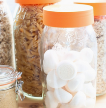 Load image into Gallery viewer, Le Parfait French Glass 2 Liter Jars with Orange Lid