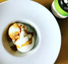 Load image into Gallery viewer, Balsamela apple cider balsamic and ice cream.