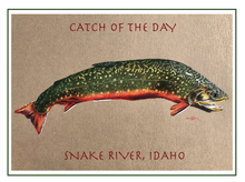 Load image into Gallery viewer, color pencil drawing of Idahoan trout from the Snake River