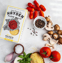 Load image into Gallery viewer, Hayden Flour Mills Yellow Corn Polenta with Ingredients