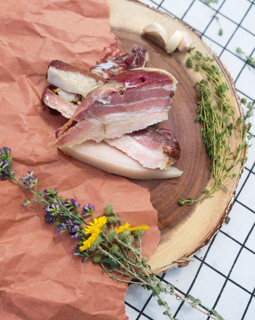 Local Heritage Sliced Bacon Ends, Cured (Frozen) 1 pack Food Shed Idaho