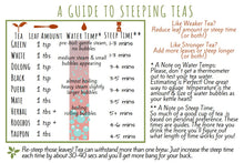 Load image into Gallery viewer, Tea Hive Steeping Guide