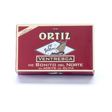 Load image into Gallery viewer, The Best!  Ortiz Red Box Oval Tin Ventresca Tuna, Spain