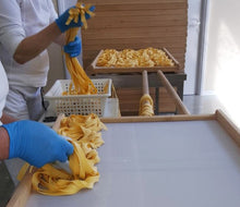 Load image into Gallery viewer, Caponi pasta factory in Italy.  Artisans making egg pasta.