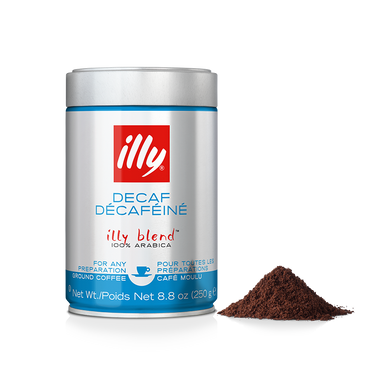 Illy Decaf  Coffee Ground Tin