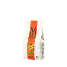 Load image into Gallery viewer, white and orange pasta bag of estate grown Curve Pasta from Mancini Pastificio Agricolo, Italy