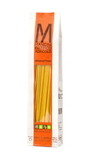 Load image into Gallery viewer, white and orange bag of estate grown Mancini Pastificio Agricolo Spaghettoni Pasta, Le Marche, Italy