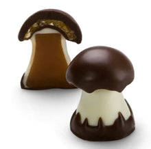 Load image into Gallery viewer, Cluizel (France) Chocolate Caramel Mushroom Cross-Section.