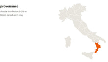 Load image into Gallery viewer, Mieli Thun map of where Lemon Tree honey comes from.