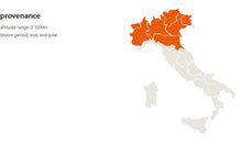 Load image into Gallery viewer, Mieli Thun honey map of where Linden Tree comes from