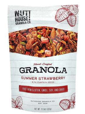 NutHouse! Strawberry Granola Front