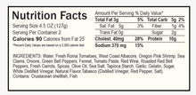 Load image into Gallery viewer, SeaFare Pacific West Coast Cioppino Nutritionals, Oregon