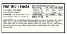 Load image into Gallery viewer, SeaFare Pacific Clam Chowder Nutritionals, Oregon