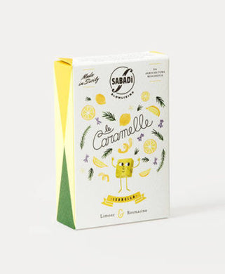 Sabadi Hard Candy Lemon Rosemary Box, Italy