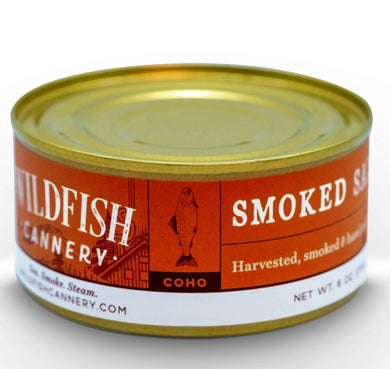 Wildfish Cannery Smoked Alaskan Coho Salmon Tin