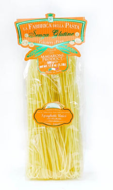Gluten Free hand-made Spaghetti from La Fabbrica Della, Italy.