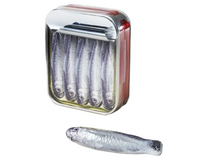 Load image into Gallery viewer, Cluizel (France) milk chocolate sardines in tin.
