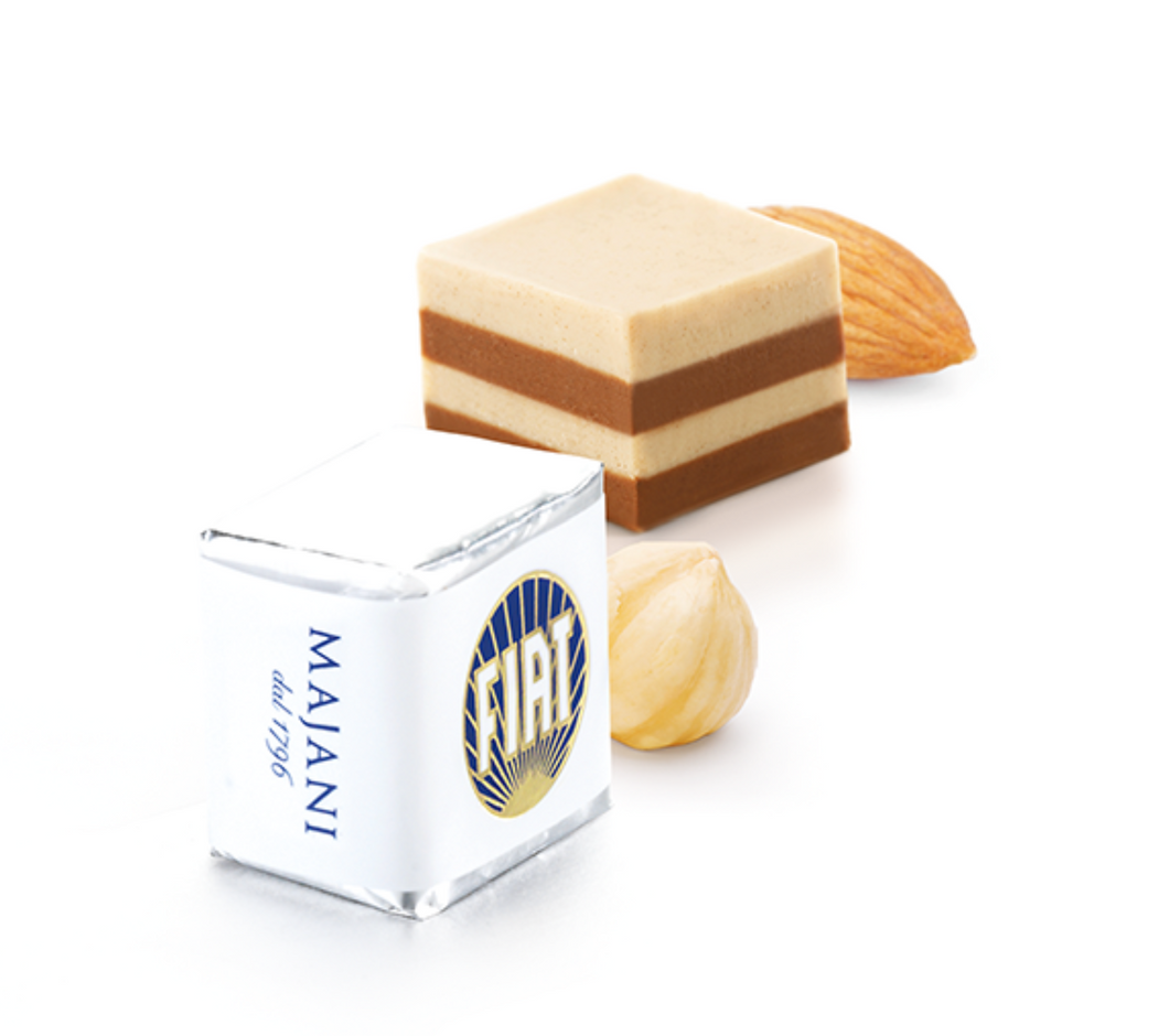 Majani Fiat Classic Milk Chocolate Cube