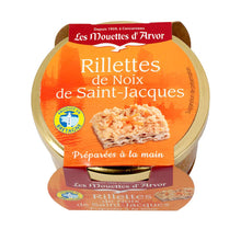 Load image into Gallery viewer, Jar of Les Mouettes d&#39;Arvor Scallop St Jacques Rillettes, France.
