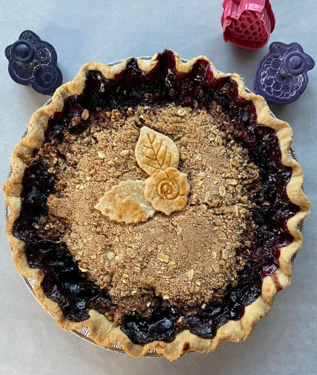 GF Mixed Berry Crumble Pie (Idaho) - Baked/Frozen