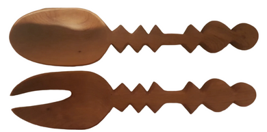 Svenskt Tenn Cypress Wood Serving Utensils for Large Platter, Sweden