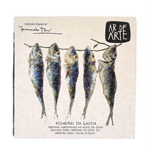 Load image into Gallery viewer, Ar de Arte roasted sardines in olive oil, Galicia, Spain.
