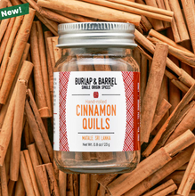 Load image into Gallery viewer, Burlap &amp; Barrel Cinnamon Quills Jar
