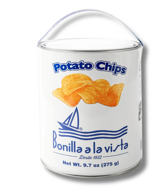 Bonilla a la Vista Medium Tin of Potato Chips, Galicia, Spain