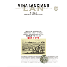 Load image into Gallery viewer, LAN Vina Lanciano Reserva Rioja, Red Wine Spain Label
