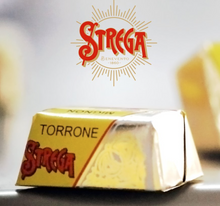 Load image into Gallery viewer, Strega Torrone packaging with a blurred background
