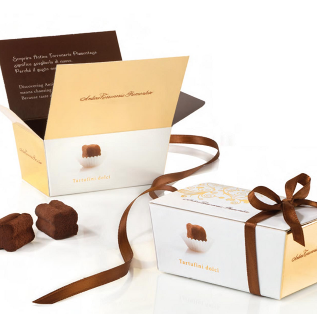 Antica Torroneria Piedmontese Tartufini Original Chocolate Truffle, Box