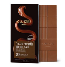 Load image into Gallery viewer, Cluizel 45% Salted Milk Chocolate Bar France
