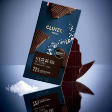 Load image into Gallery viewer, Cluizel Dark 72% Fleur de Sel Chocolate Bar
